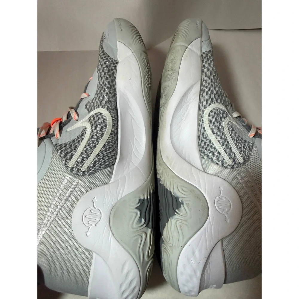 Nike KD Trey 5 X Grey White Orange Basketball Shoes CW3400-011 Mens 13